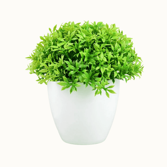 Kunststoffpflanze in hochwertiger Vase