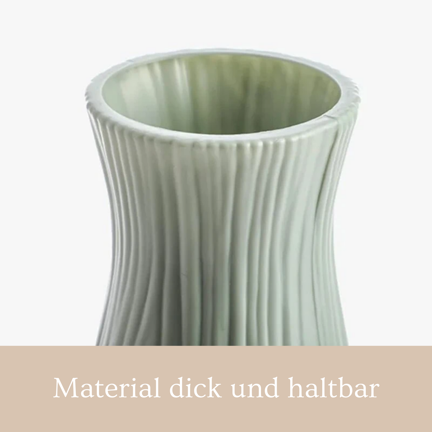 Pastellfarbene Kunststoff-Vase