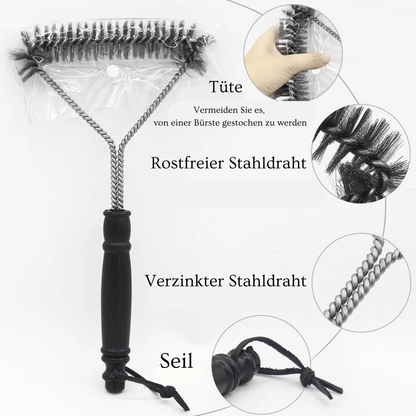 Grillreinigungsbürste aus rostfreiem Stahldraht